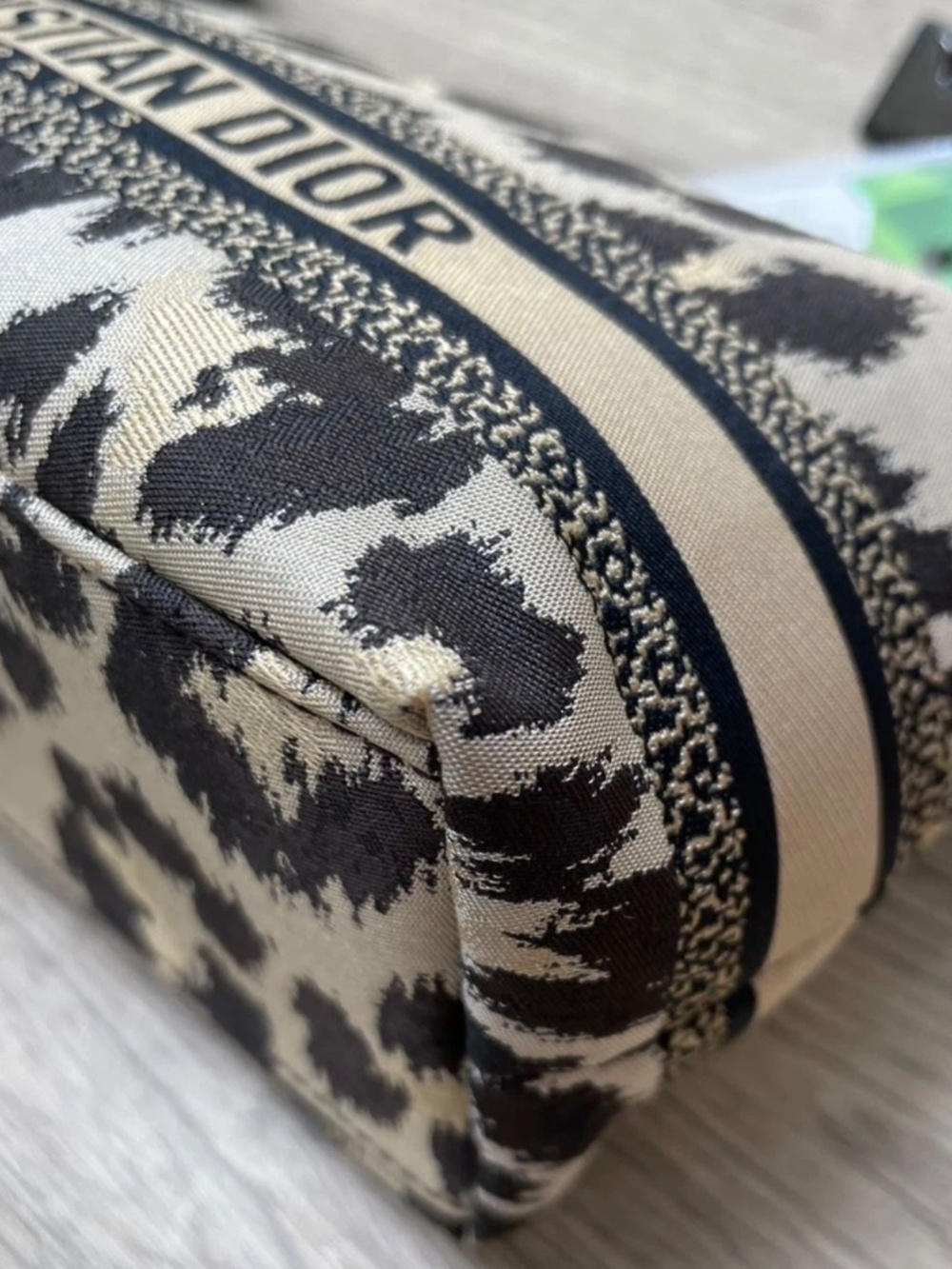 CHRISTIAN DIOR Mizza Leopard Lunch Box Bag DiorTravel Nomad w/dusty - Picture 7 of 16